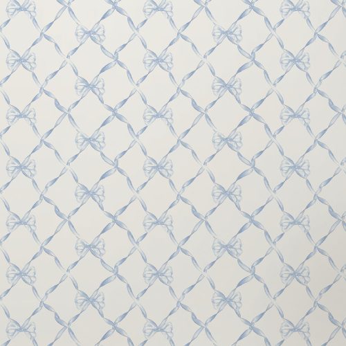 AST4168 BABY BOW WALLPAPER BLUE BELLA RIBBON 04