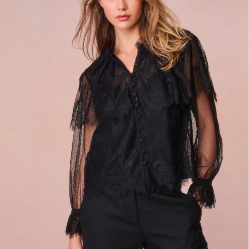 DUQUETTE TOP BLACK T1313 2226 094