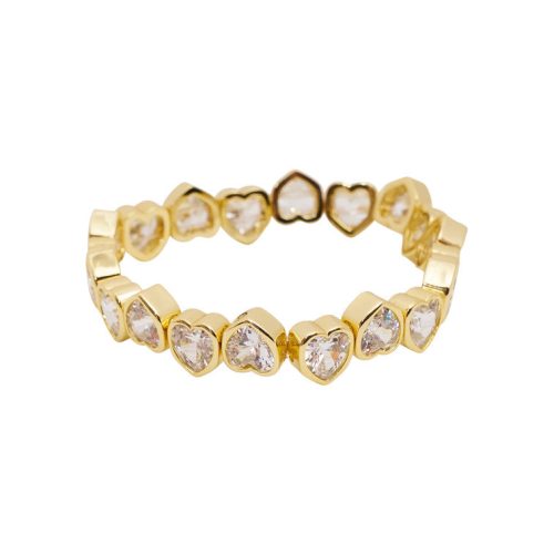 Diamond Heart Bracelet gold