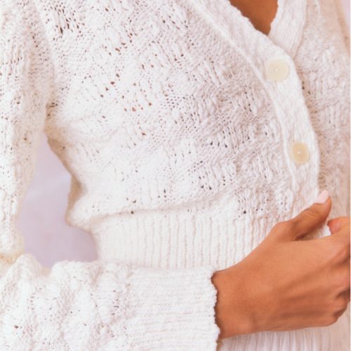 HYACINTHCARDIGAN WHITE K1664 1892 2128