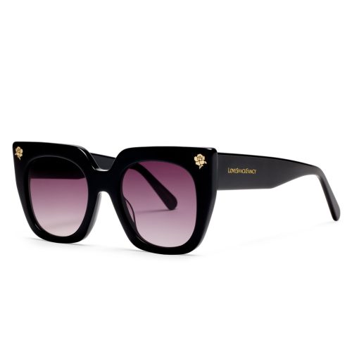 LA369 1154 TRIANASQUARESUNGLASSES SOFTBLACK 001