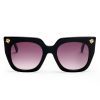 Black oversized square sunglasses