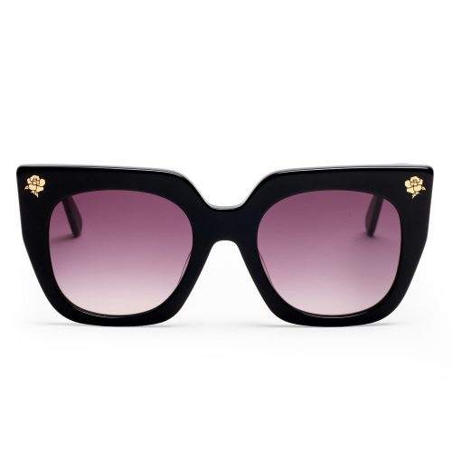 Black oversized square sunglasses