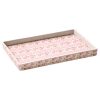 IKAT PRINT PINK FLORAL BATHROOM TRAY