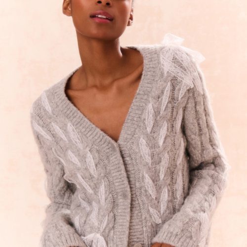 LOUELLA CARDIGAN K1713 2068 SILVER MIST 006