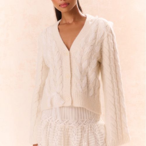 LOUELLA CARDIGAN K1713 2068 SNOW 002