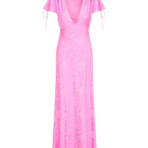 LOU LOU DRESS FLAT BRIGHT PINK