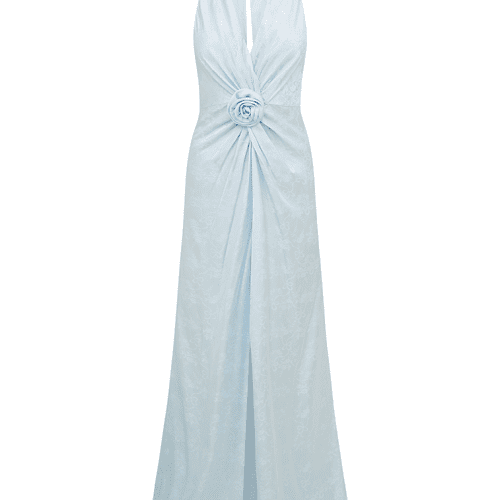 LOWRY DRESS ICE BLUE FLAT