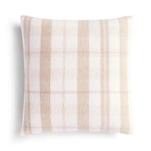 Pillow featuring a pretty plaid print.