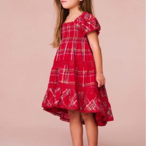 MURIELLA DRESS CHEERY RED GD094 2211 040