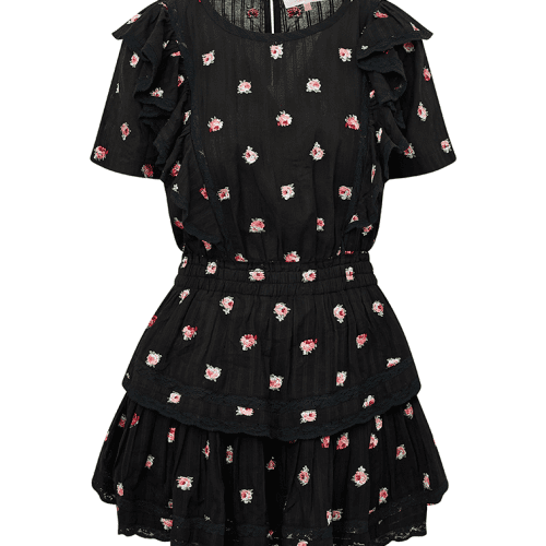 NATASHA DRESS BLACK COMBO