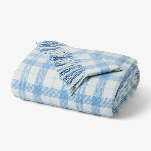 QUEEN BED BLANKET BLUE PLAID 01 6b66f835 b7ac 42d5 a7f0 320621fb92a6