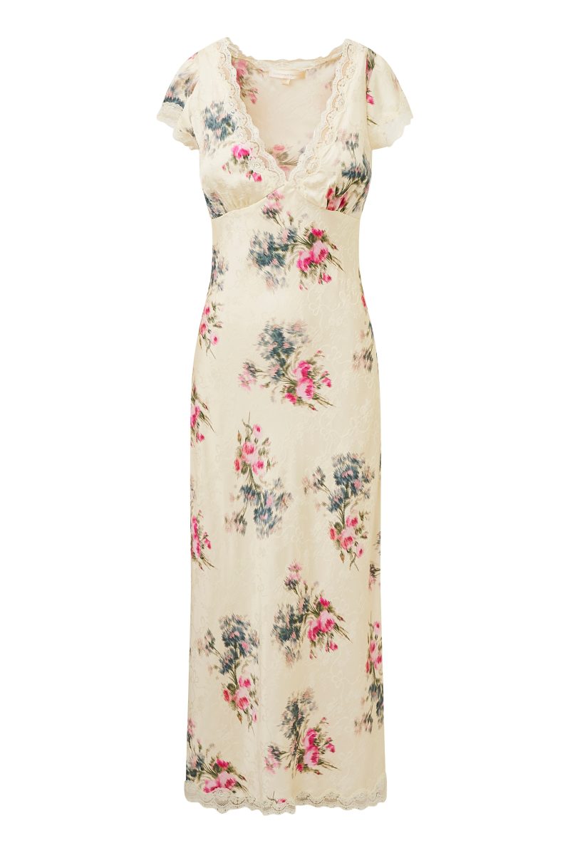 THEODORE DRESS FRENCH IVORY FLAT